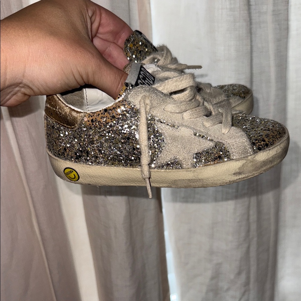 MUST GO THIS WEEK 🔥Golden Goose Glittery Gold Kids Sneakers